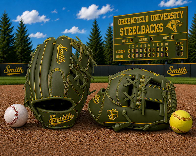 Smith FGIW-Green n Yellow Baseball and Softball Glove