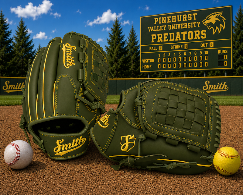 Smith FGBW-Green n Yellow Baseball and Softball Glove