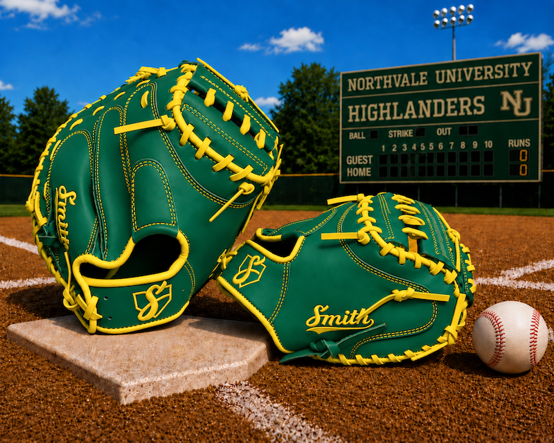 Smith BCM-Green n Yellow (Baseball Catchers Mitt)