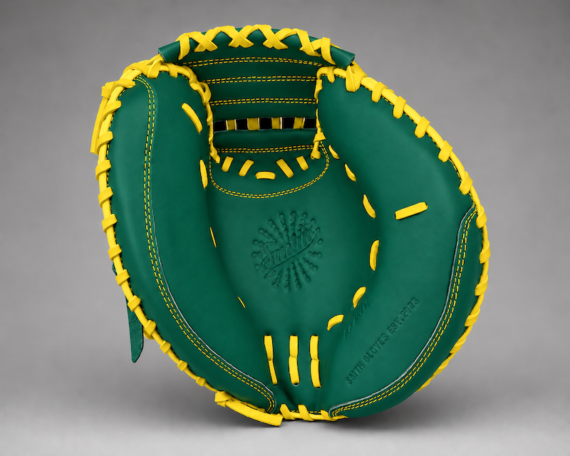 Smith BCM-Green n Yellow (Baseball Catchers Mitt)