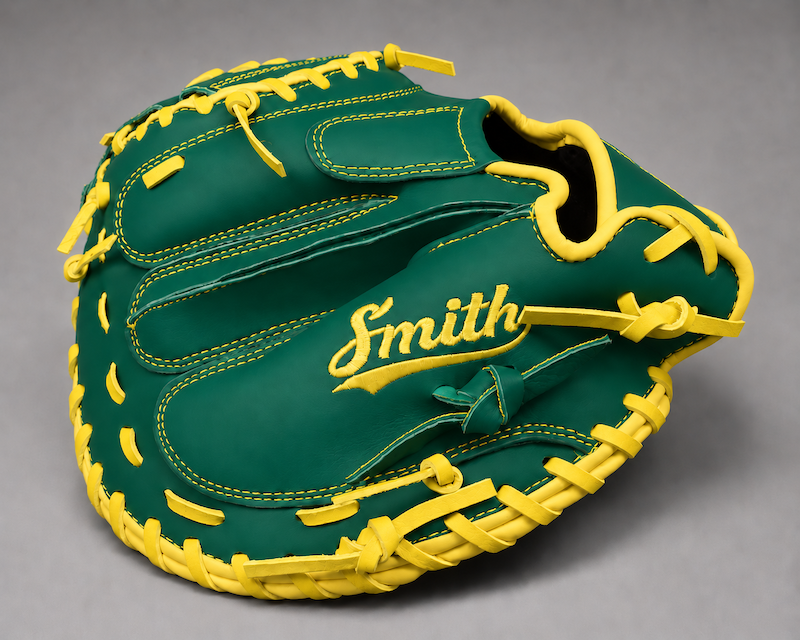 Smith BCM-Green n Yellow (Baseball Catchers Mitt)