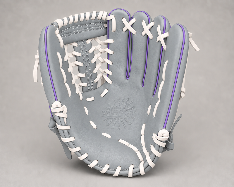 Smith FGNW-Gray White n Purple Baseball and Softball Glove
