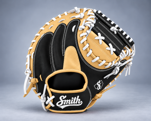 JLS Pro BCMV3-Black Blonde n White (Baseball Catchers Glove)