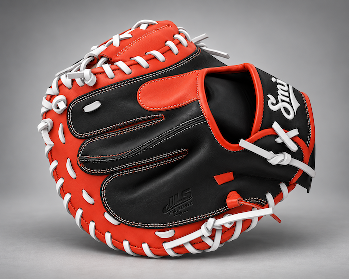 JLS Pro BCMV3-Black Red n White (Baseball Catchers Glove)
