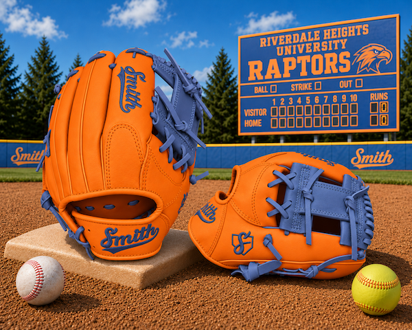 Smith FGIW-Orange n Navy Blue Web Baseball and Softball Glove