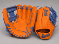 Smith FGIW-Orange n Navy Blue Web Baseball and Softball Glove