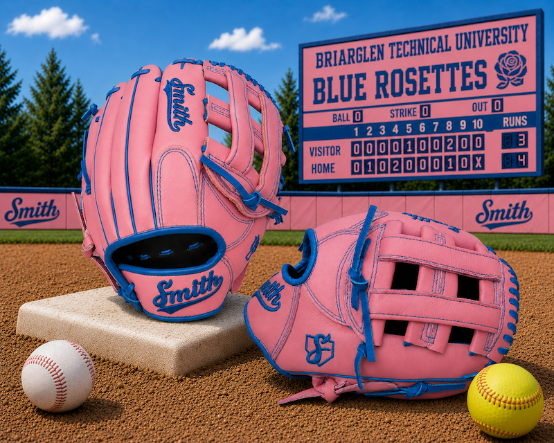 Smith FGHW-Pink n Blue Baseball and Softball Glove