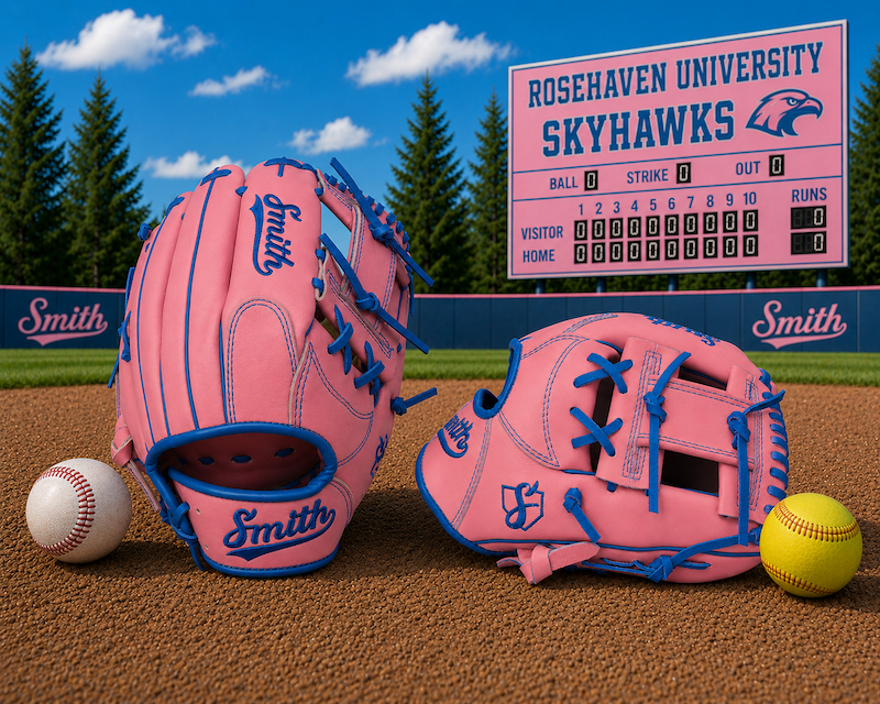 Smith FGIW-Pink n Blue Baseball and Softball Glove