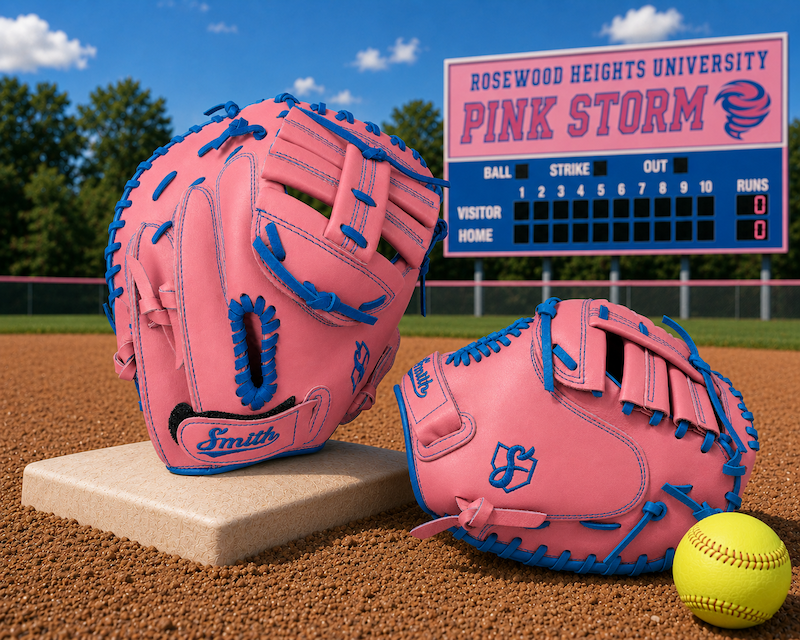 Smith SBCM-Pink n Blue (Softball Catchers Glove)