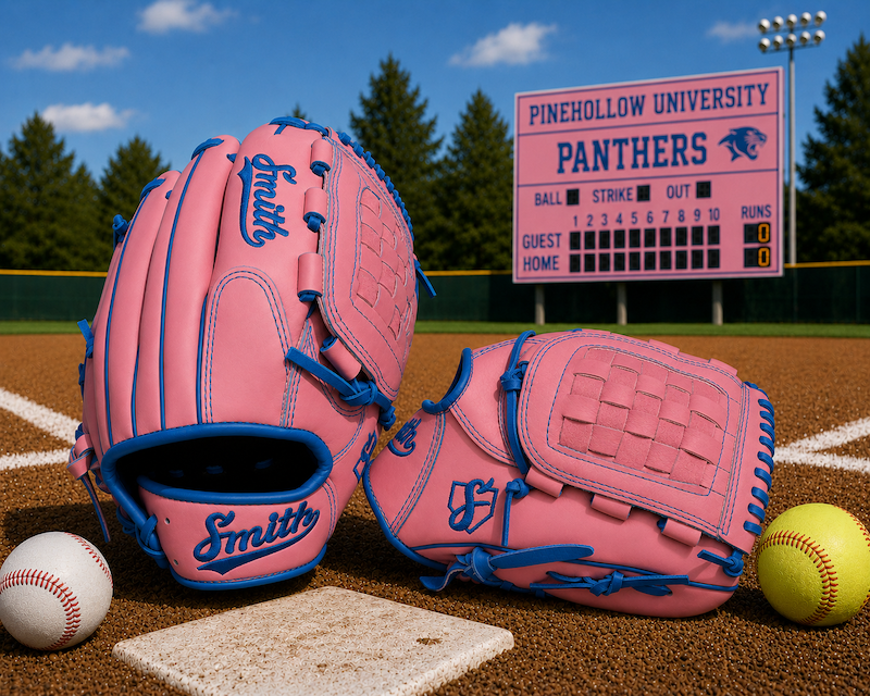 Smith FGBW-Pink n Blue Baseball and Softball Glove