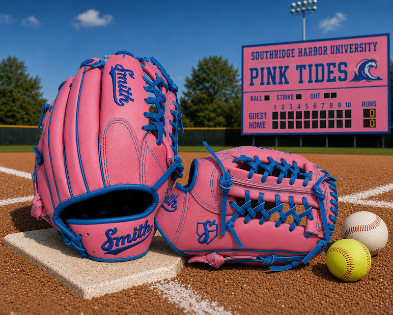 Smith FGNW-Pink n Blue Baseball and Softball Glove