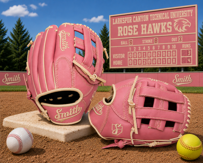 Smith FGHW-Pink n Camel Baseball and Softball Glove