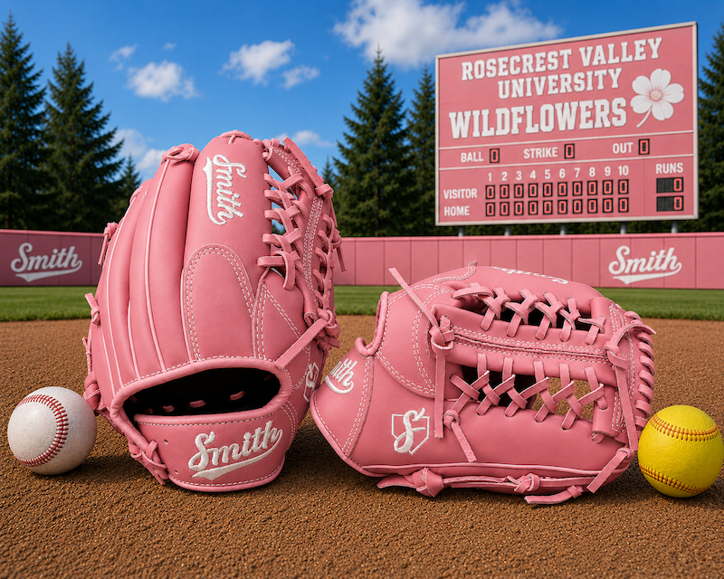 Smith FGNW-Pink n White Baseball and Softball Glove
