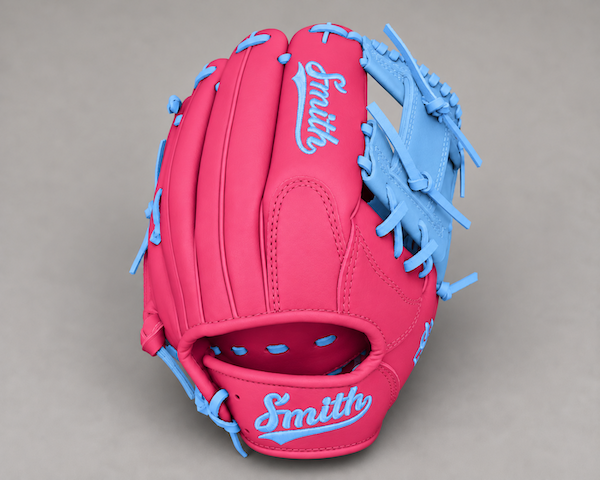 Smith FGIW-Pink n Baby Blue Web Baseball and Softball Glove