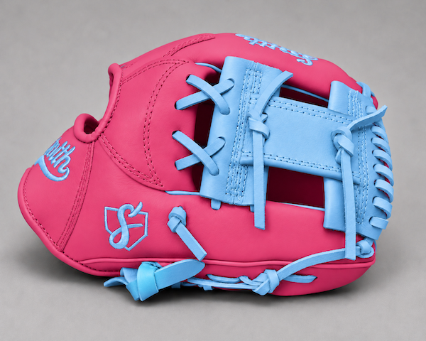 Smith FGIW-Pink n Baby Blue Web Baseball and Softball Glove