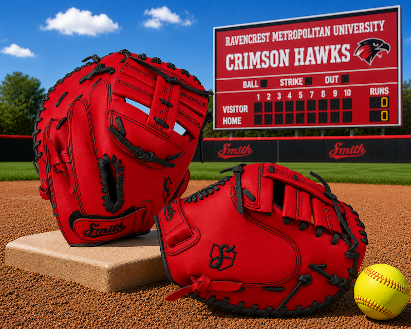 Smith SBCM-Red n Black (Softball Catchers Glove)