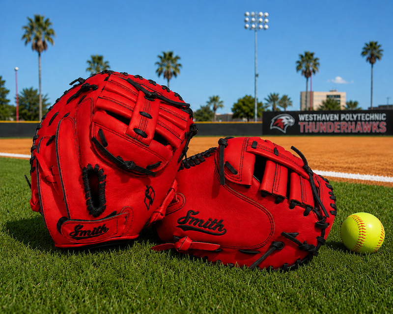 Smith SBCM-Red Black (Softball Catchers Glove)