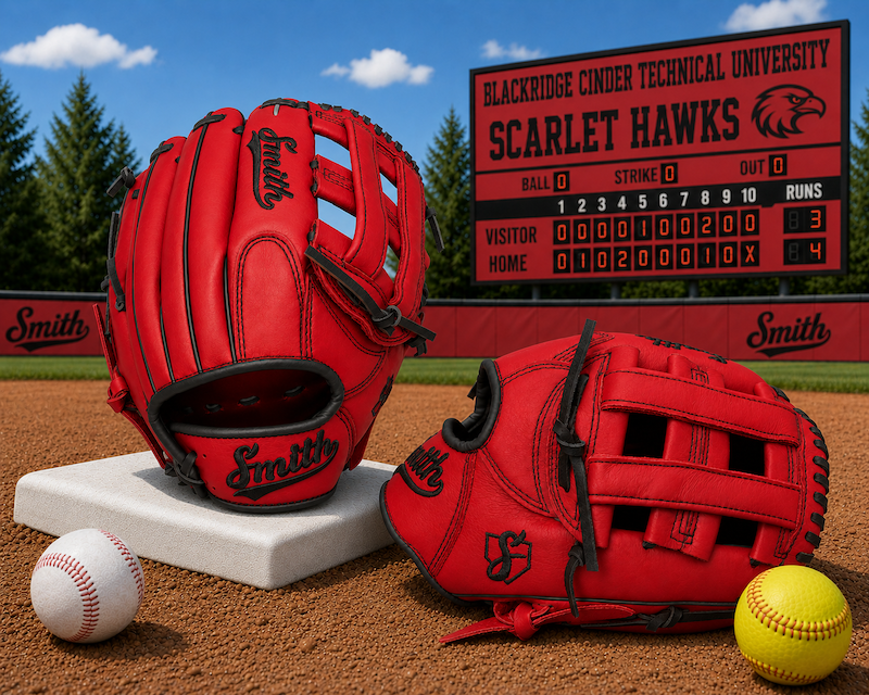 Smith FGHW-Red n Black Baseball and Softball Glove