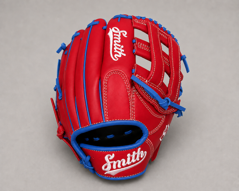 Smith FGHW-Red Blue n White Baseball and Softball Glove