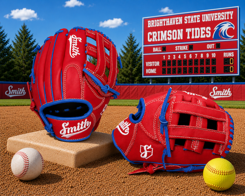 Smith FGHW-Red Blue n White Baseball and Softball Glove