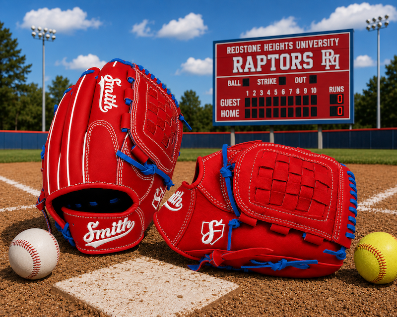 Smith FGBW-Red Blue n White Baseball and Softball Glove
