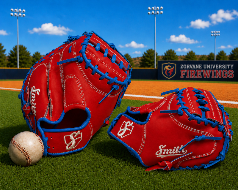 Smith BBCM-Red n Blue (Baseball Catchers Glove)