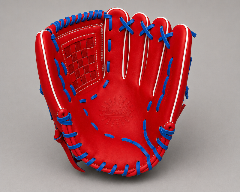 Smith FGBW-Red Blue n White Baseball and Softball Glove