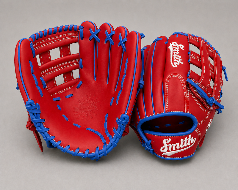 Smith FGHW-Red Blue n White Baseball and Softball Glove