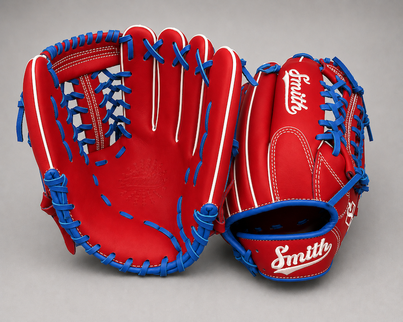 Smith FGNW-Red Blue n White Baseball and Softball Glove
