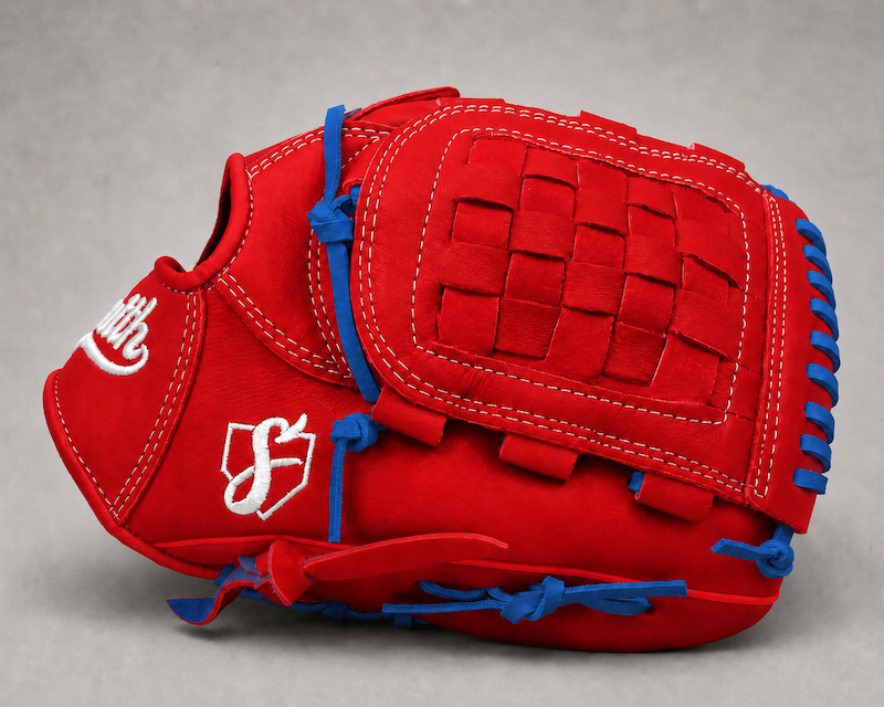 Smith FGBW-Red Blue n White Baseball and Softball Glove