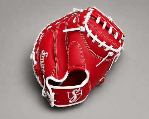 Smith BCM-Red n White (Baseball Catchers Mitt)