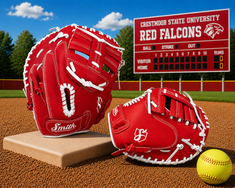 Smith SBCM-Red n White (Softball Catchers Glove)