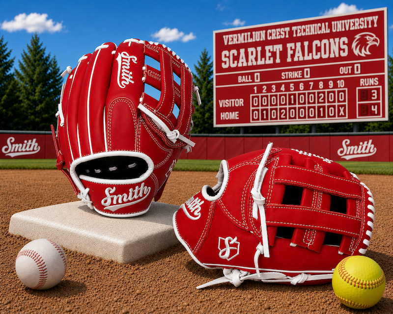 Smith FGHW-Red n White Baseball and Softball Glove