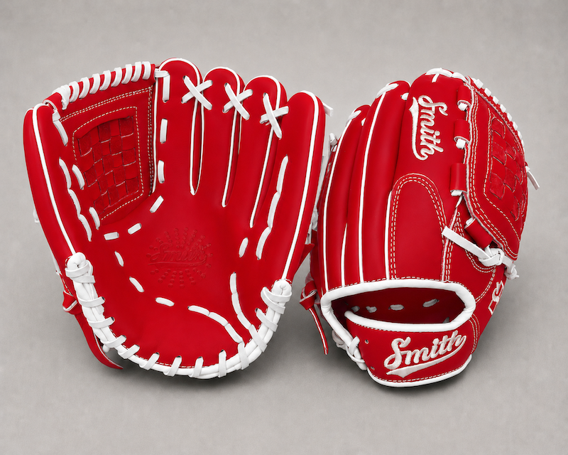 Smith FGBW-Red n White Baseball and Softball Glove