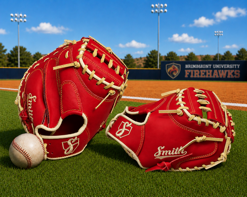 Smith BBCM-Red n Yellow (Baseball Catchers Glove)