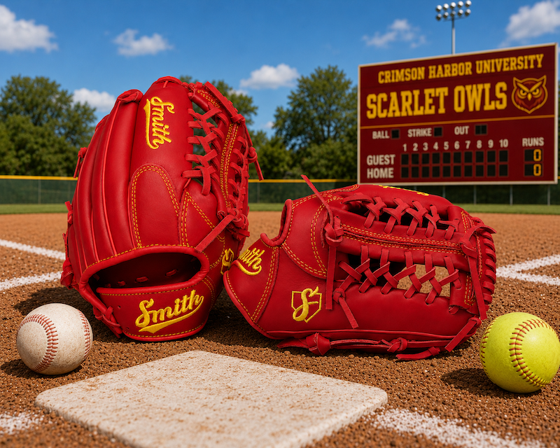 Smith FGNW-Red n Yellow Baseball and Softball Glove