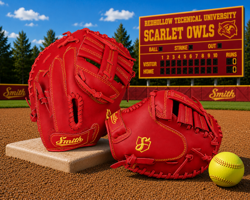 Smith SBCM-Red n Yellow (Softball Catchers Glove)