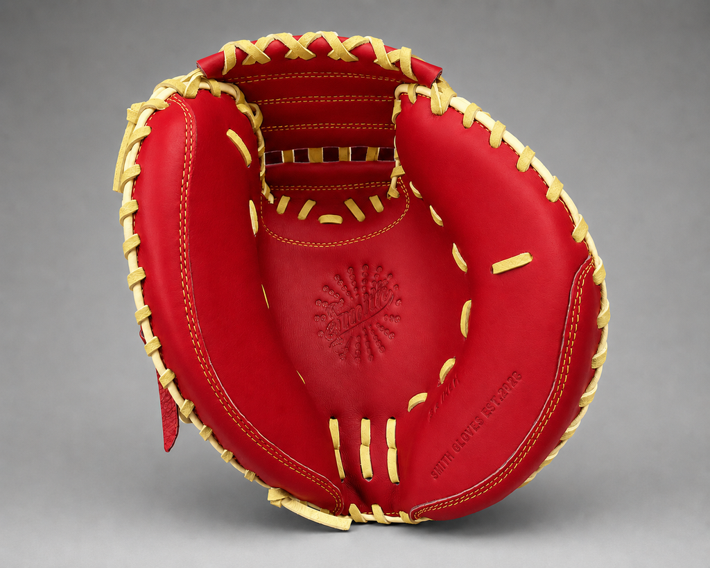Smith BBCM-Red n Yellow (Baseball Catchers Glove)
