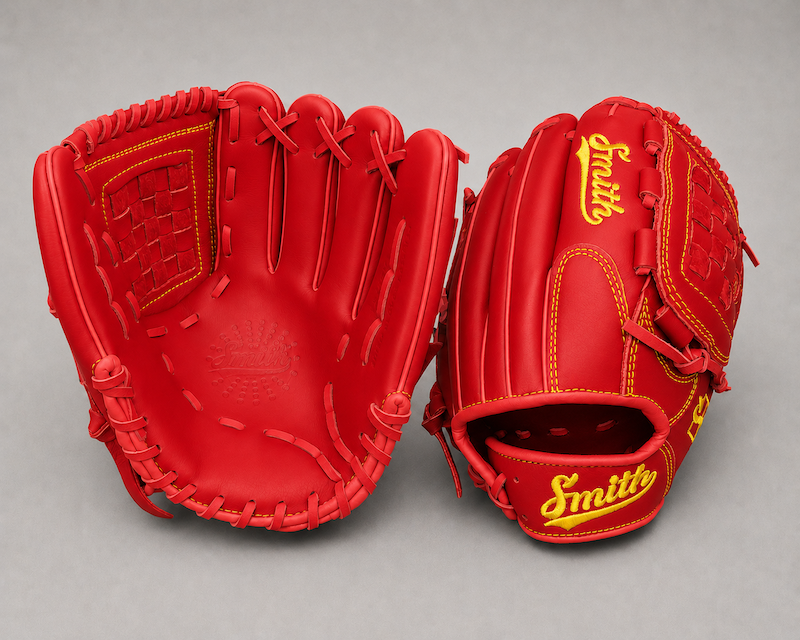 Smith FGBW-Red n Yellow Baseball and Softball Glove