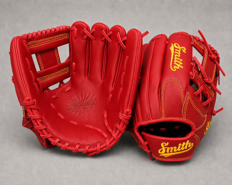Smith FGIW-Red n Yellow Baseball and Softball Glove