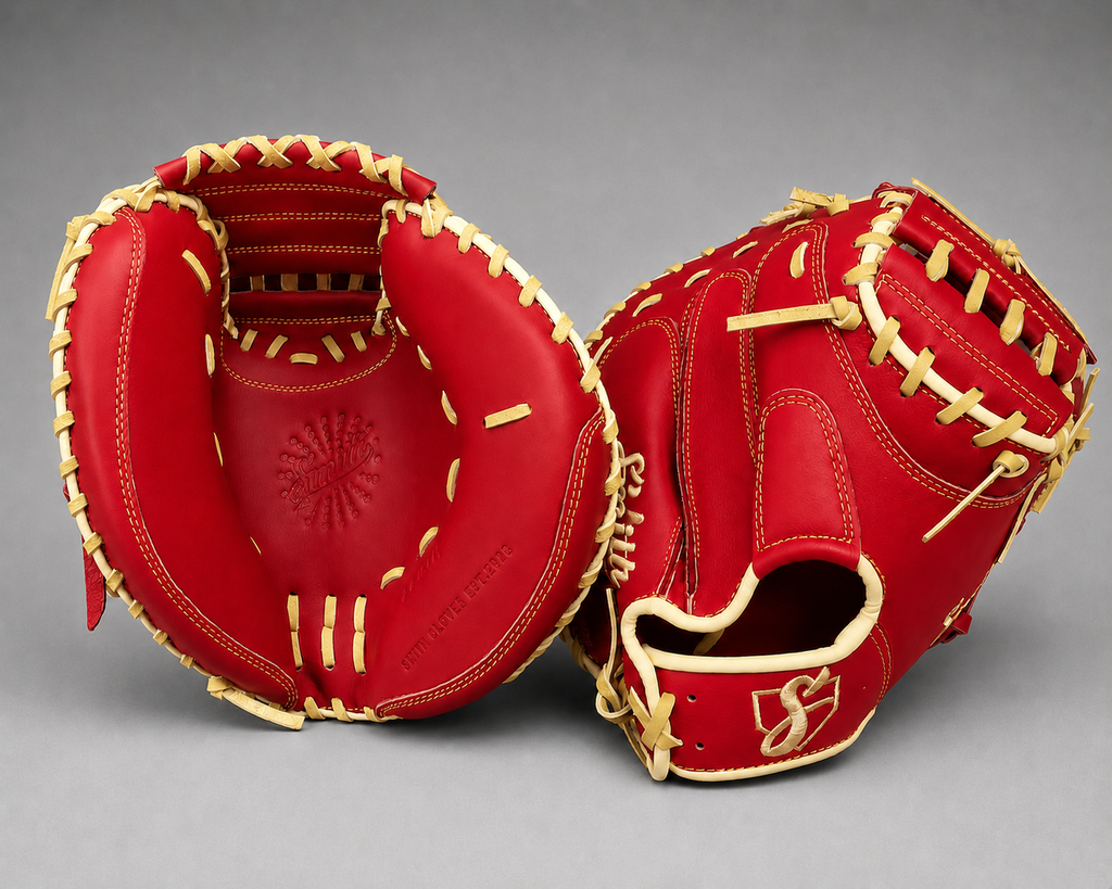 Smith BBCM-Red n Yellow (Baseball Catchers Glove)