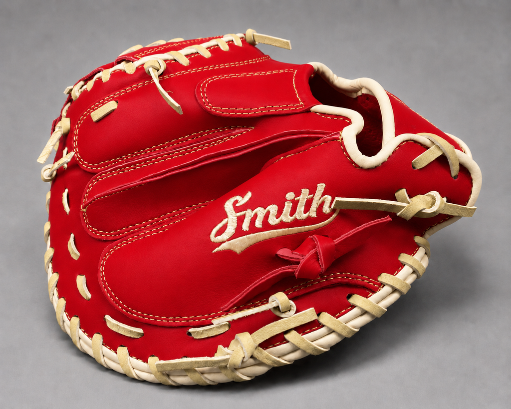 Smith BBCM-Red n Yellow (Baseball Catchers Glove)