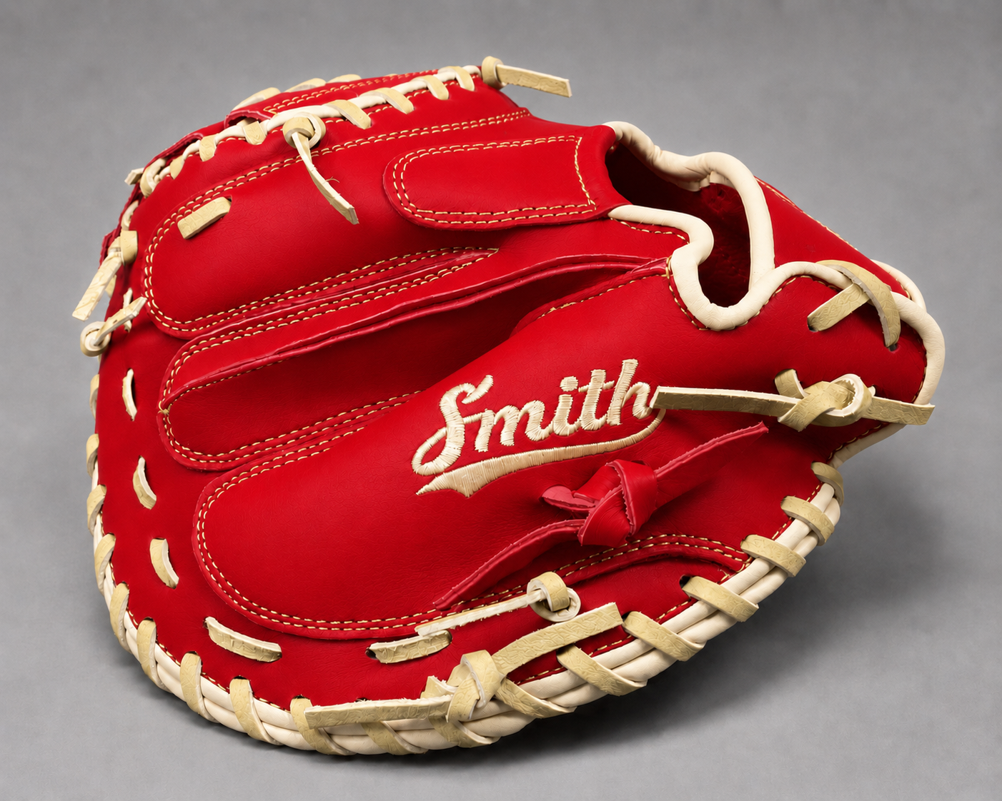 Smith BBCM-Red n Yellow (Baseball Catchers Glove)
