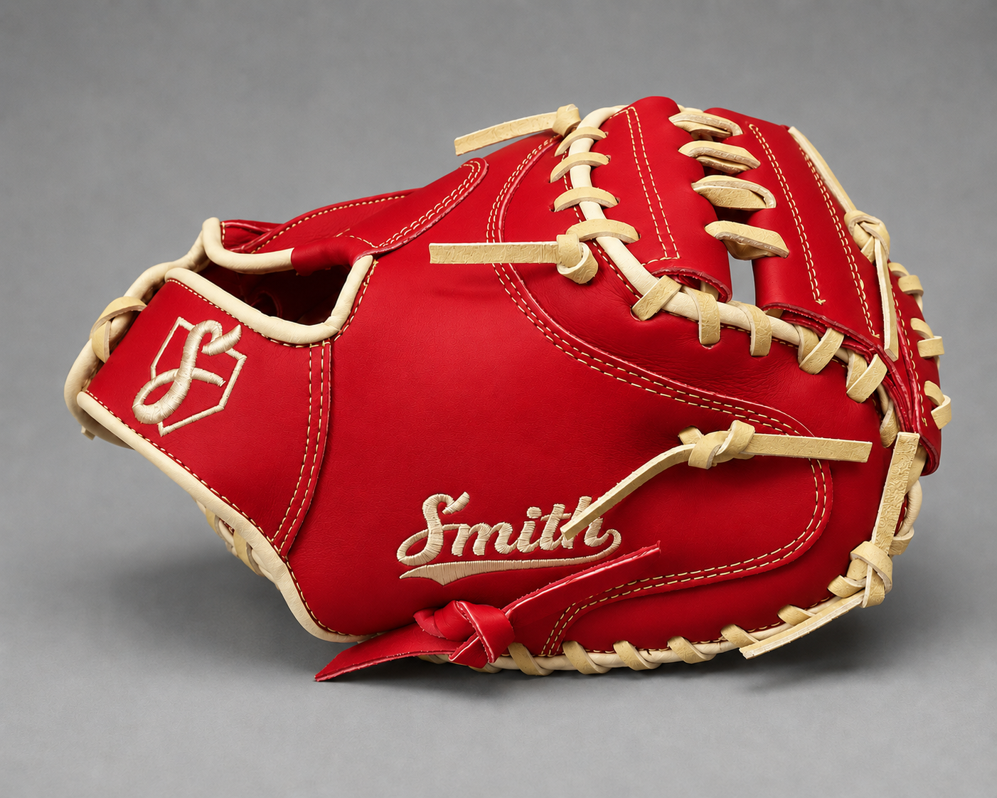 Smith BBCM-Red n Yellow (Baseball Catchers Glove)