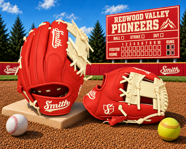 Smith FGIW-Red n Blonde Web Baseball and Softball Glove