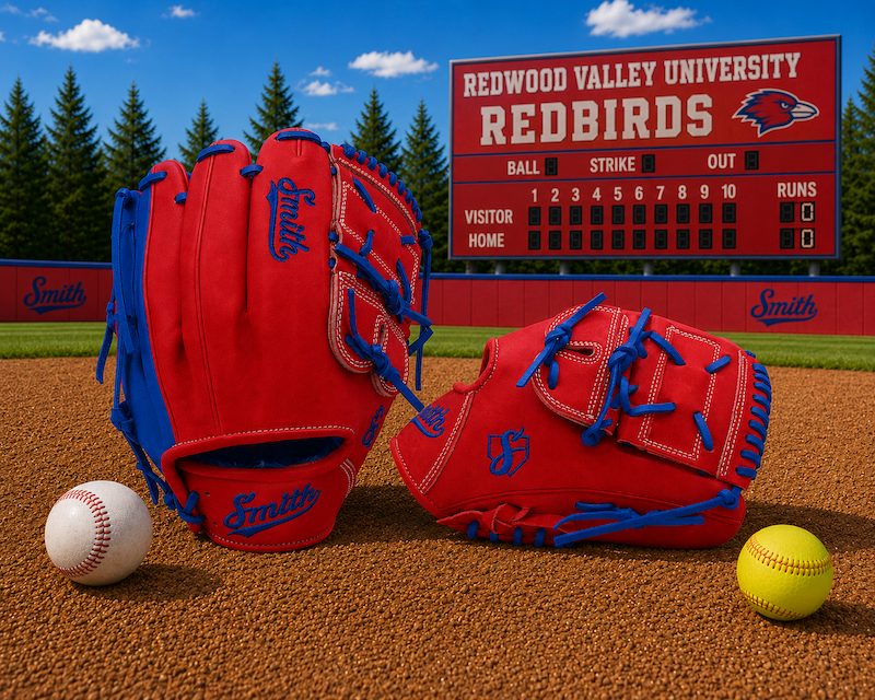 Smith FG2PW-Red n Blue Baseball and Softball Glove