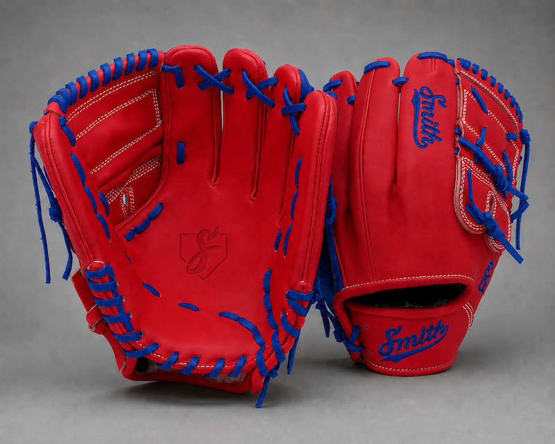 Smith FG2PW-Red n Blue Baseball and Softball Glove