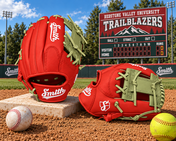 Smith FGIW-Red n Green Web Baseball and Softball Glove