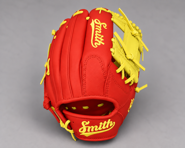Smith FGIW-Red n Yellow Web Baseball and Softball Glove