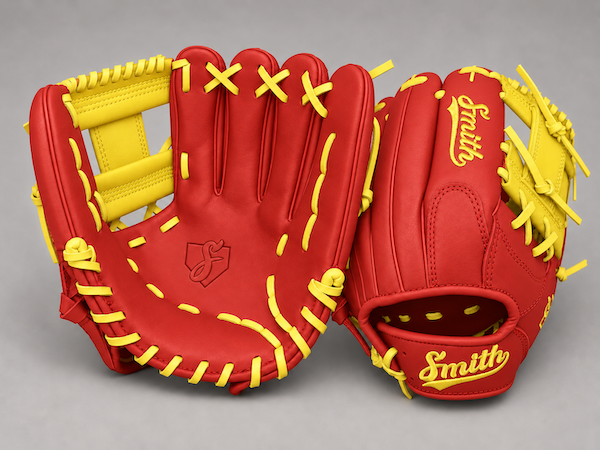 Smith FGIW-Red n Yellow Web Baseball and Softball Glove